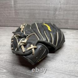 Akadema AEG3 Série professionnelle Gant de baseball d'intérieur en cuir noir 11,5 po RHT Akadema AEG3 Série professionnelle Gant de baseball d'intérieur en cuir noir 11,5 po RHT
