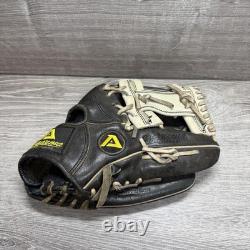 Akadema AEG3 Série professionnelle Gant de baseball d'intérieur en cuir noir 11,5 po RHT