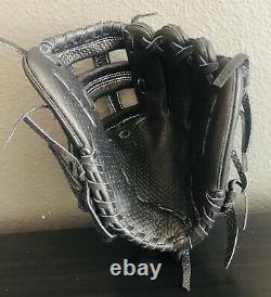 Black Infield Baseball Glove Taille 11.5 Showoff Baseball Professional Best Glove