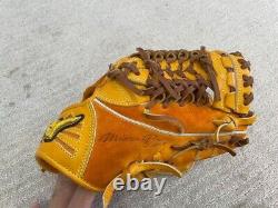Gant De Baseball Mizuno Pro Produit Spécial Nubuck Orange Pour Infielder
