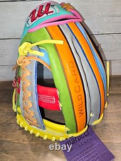 Gant Marucci Project WILDCARD 45A5 en cuir tressé 12 RHT Kip japonais neuf avec étiquettes