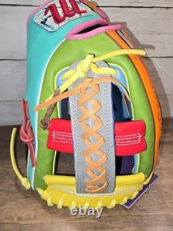 Gant Marucci Project WILDCARD 45A5 en cuir tressé 12 RHT Kip japonais neuf avec étiquettes