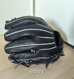 Gant Mizuno Pro 11.5 Infield Droit Noir 1AJGH10503 en cuir Kip premium