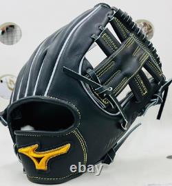 Gant Mizuno Pro 11,5 pouces Infield Droit Noir Commande Spéciale HAGA Japon