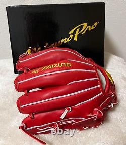 Gant Mizuno Pro 11,5 pouces Infield Droit Rouge 1AJGR97003 Édition Artisanale Japonaise