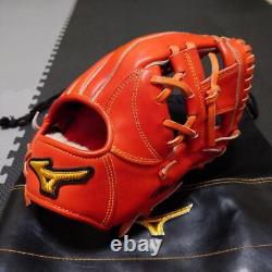 Gant Mizuno Pro Hard Infield Orange Fabriqué au Japon Modèle Sakamoto Giants