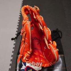 Gant Mizuno Pro Hard Infield Orange Fabriqué au Japon Modèle Sakamoto Giants