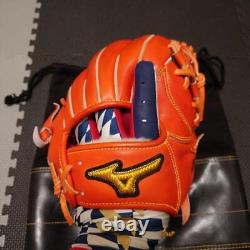 Gant Mizuno Pro Hard Infield Orange Fabriqué au Japon Modèle Sakamoto Giants