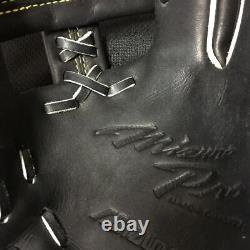 Gant d'arrêt intérieur Mizuno Pro Hardball droitier noir avec sac de rangement Très bon