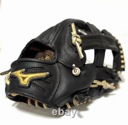 Gant d’infie´lder noir Mizuno Pro Order, tampon Kousaku Kishimoto, rare vintage