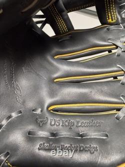 Gant d’infield Mizuno Pro GMP2BK-600S 11,75 po noir en cuir Kip US, droitier, jamais utilisé