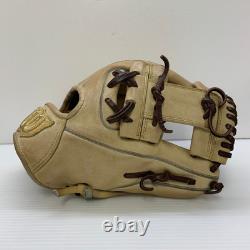 Gant d’infield Wilson Staff DUAL HWX86H 11,5' Camel en cuir Pro Stock, d’occasion, Japon
