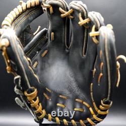 Gant d’infielder Rawlings Pro Preferred 11,5 RHT en cuir de kip noir, fabriqué au Japon