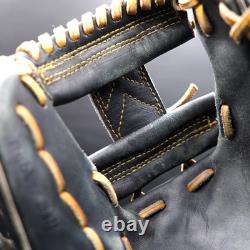 Gant d’infielder Rawlings Pro Preferred 11,5 RHT en cuir de kip noir, fabriqué au Japon