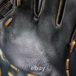 Gant d’infielder Rawlings Pro Preferred 11,5 RHT en cuir de kip noir, fabriqué au Japon