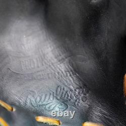 Gant d’infielder Rawlings Pro Preferred 11,5 RHT en cuir de kip noir, fabriqué au Japon