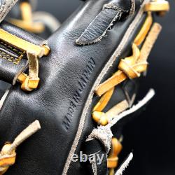 Gant d’infielder Rawlings Pro Preferred 11,5 RHT en cuir de kip noir, fabriqué au Japon