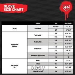 Gant de baseball 44 Pro Steer pour joueur de champ intérieur, pour lancer de la main droite, noir