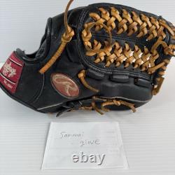 Gant de baseball DDP Rawlings Pro Model USA pour joueur de champ intérieur, main droite, noir, RG-6TI, vintage Japon