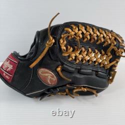 Gant de baseball DDP Rawlings Pro Model USA pour joueur de champ intérieur, main droite, noir, RG-6TI, vintage Japon