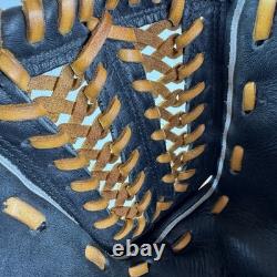 Gant de baseball DDP Rawlings Pro Model USA pour joueur de champ intérieur, main droite, noir, RG-6TI, vintage Japon