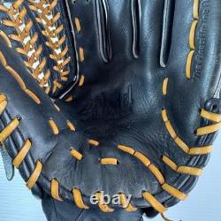 Gant de baseball DDP Rawlings Pro Model USA pour joueur de champ intérieur, main droite, noir, RG-6TI, vintage Japon