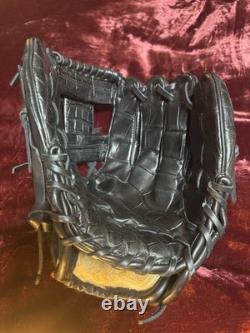 Gant de baseball Glovesmith Pro Gator 11,5 en cuir d'alligator 100 % véritable RHT INF