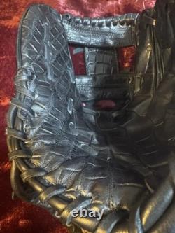 Gant de baseball Glovesmith Pro Gator 11,5 en cuir d'alligator 100 % véritable RHT INF