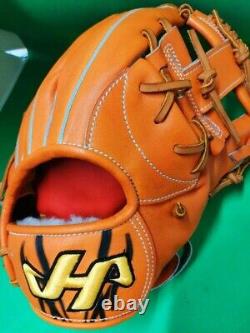 Gant de baseball HATAKEYAM Hard Glove Infield 11.5 pouces PRO-49 en cuir Kip Fabriqué au JAPON
