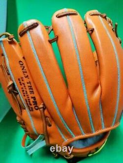 Gant de baseball HATAKEYAM Hard Glove Infield 11.5 pouces PRO-49 en cuir Kip Fabriqué au JAPON