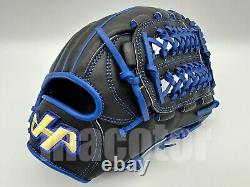 Gant de baseball JAPAN HATAKEYAMA Special Pro Order 12 pour l'intérieur en noir avec filet bleu RHT