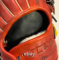 Gant de baseball Mizuno Pro 11,5 pouces pour l'intérieur droit, orange, avec technologie 5DNA, fabriqué au Japon.