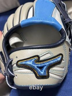 Gant de baseball Mizuno Pro Diversity Blue Infield personnalisé HAGA Japon d'occasion