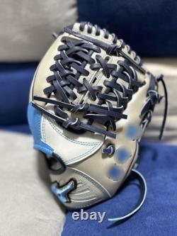 Gant de baseball Mizuno Pro Diversity Blue Infield personnalisé HAGA Japon d'occasion
