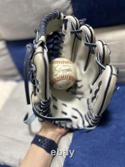 Gant de baseball Mizuno Pro Diversity Blue Infield personnalisé HAGA Japon d'occasion