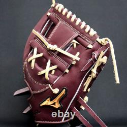 Gant de baseball Mizuno Pro HAGA JAPAN pour joueur de champ intérieur, sur commande personnalisée, fabriqué au JAPON