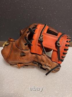 Gant de baseball Mizuno Pro Haga Japon Infield, entièrement cordé, utilisé, entretenu