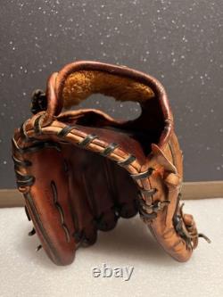 Gant de baseball Mizuno Pro Haga Japon Infield, entièrement cordé, utilisé, entretenu