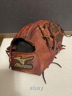 Gant de baseball Mizuno Pro Infield Hardball avec broderie dorée