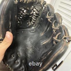 Gant de baseball Mizuno Pro Infielder pour droitier en cuir noir - Utilisé en très bon état