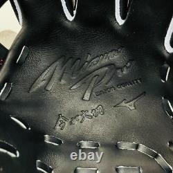 Gant de baseball Mizuno Pro Mizuno Pro 1AJGH29003 Noir pour joueur de champ intérieur de baseball dur.