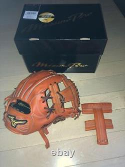 Gant de baseball Mizuno Pro Mizuno Pro en caoutchouc pour joueur de champ intérieur de type K, taille 9.