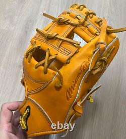 Gant de baseball Mizuno Pro Premium 11,5 pouces pour l'intérieur droit orange en édition limitée de la boutique phare