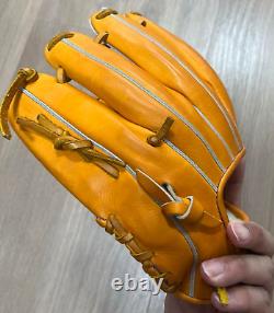 Gant de baseball Mizuno Pro Premium 11,5 pouces pour l'intérieur droit orange en édition limitée de la boutique phare