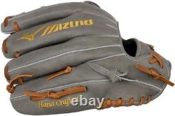 Gant de baseball Mizuno Pro Select Gray H Web FP 12 en cuir premium pour le champ intérieur
