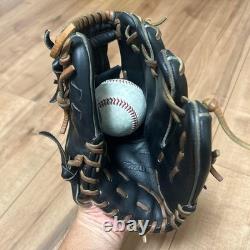 Gant de baseball Mizuno Pro d’occasion 11,25 po pour intérieur, droitier, noir, édition limitée de la boutique Flagship