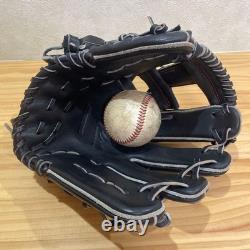 Gant de baseball Mizuno Pro d’occasion 11,5 pouces pour l’infield, droitier, noir