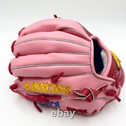 Gant de baseball Mizuno Pro d'occasion 11,5 pouces pour l'infield, rose, commande personnalisée HAGA Japon