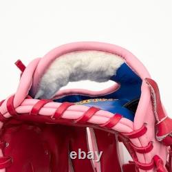 Gant de baseball Mizuno Pro d'occasion 11,5 pouces pour l'infield, rose, commande personnalisée HAGA Japon