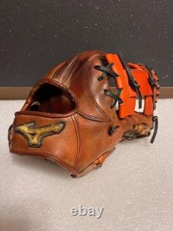 Gant de baseball Mizuno Pro en cuir pour infield Japon Web remplacé en bon état